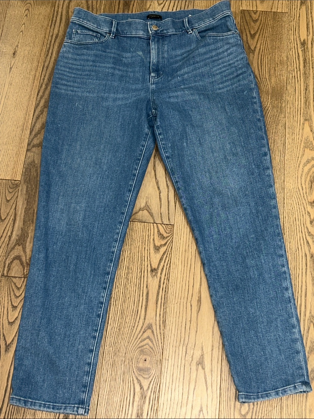 Ann Taylor Factory Ankle Stretch Medium Wash Jeans Sz 10